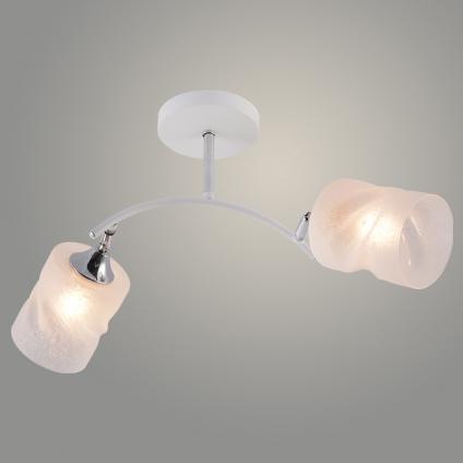 Люстра XA1641A/2 WH+CR белый/хром 2х60W E27 d500 h290, HN25
